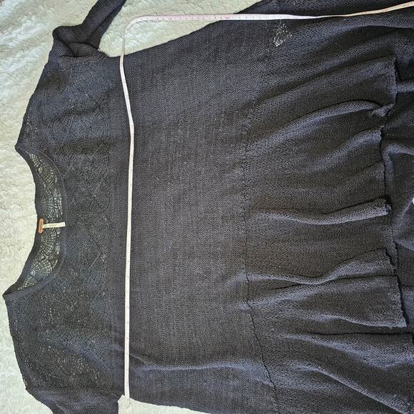 Free People Kristobel Tunic in Black sz M - Picture 10 of 11